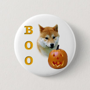 Shiba Inu Boo 6 Cm Round Badge