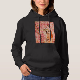 Shiba Inu Cherry Blossom Sakura Japanese Woodblock Hoodie