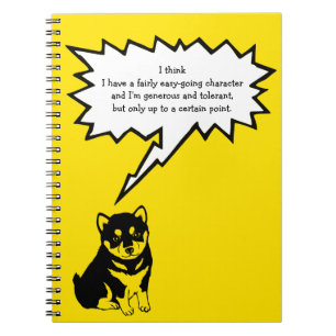 Shiba Inu Chinese Dog Year 2018 Speech Bubble N Spiral Notebook