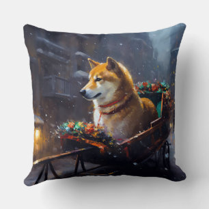 Shiba Inu Christmas Festive Season  Cushion