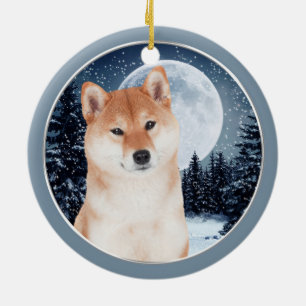 Shiba Inu Christmas Ornament