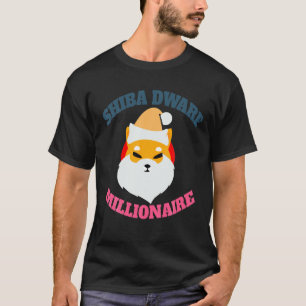 Shiba Inu Coin Crypto Decal Shiba Dwarf Moustache T-Shirt