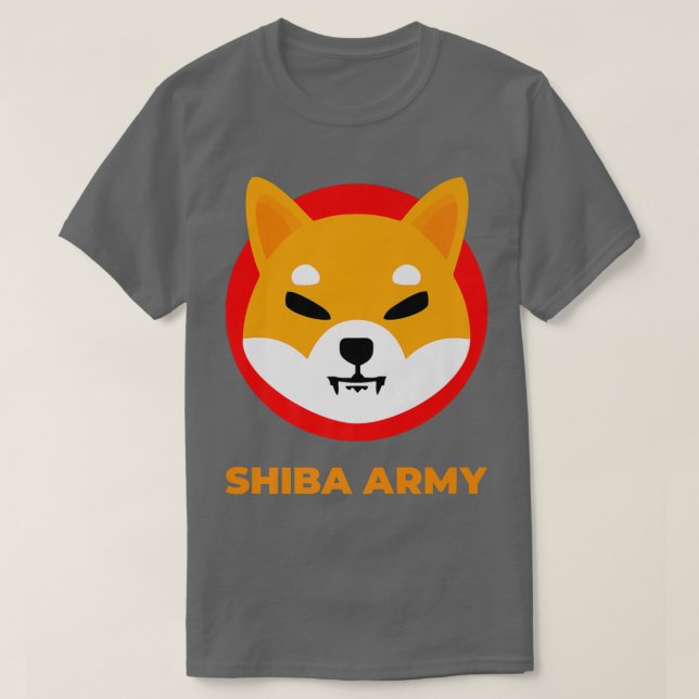 Shiba Inu Coin Crypto Token Cryptocurrency Wallet  T-Shirt (Design Front)