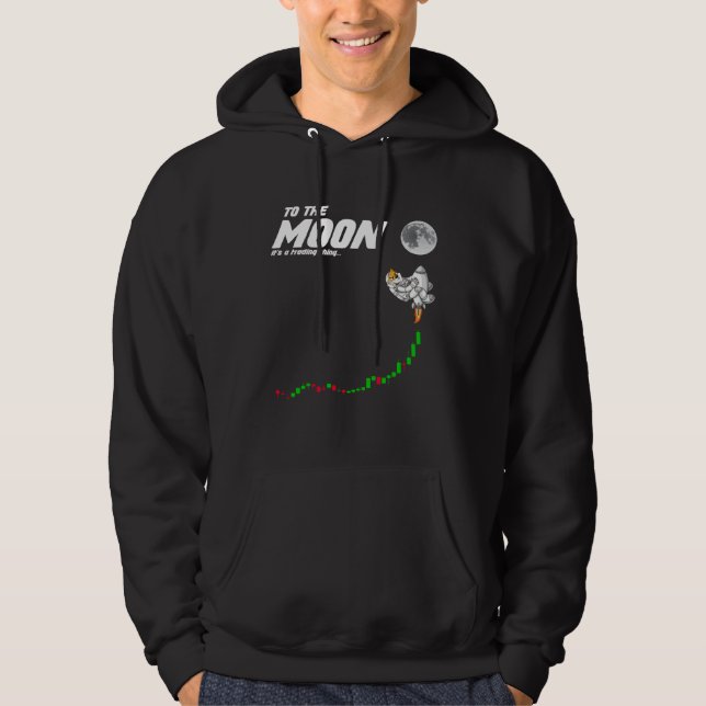Shiba Inu Coin To The Moon  Astronaut Crypto SHIB Hoodie (Front)