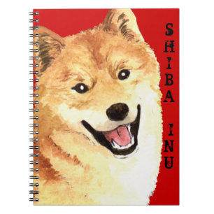 Shiba Inu Colour Block Spiral Notebook