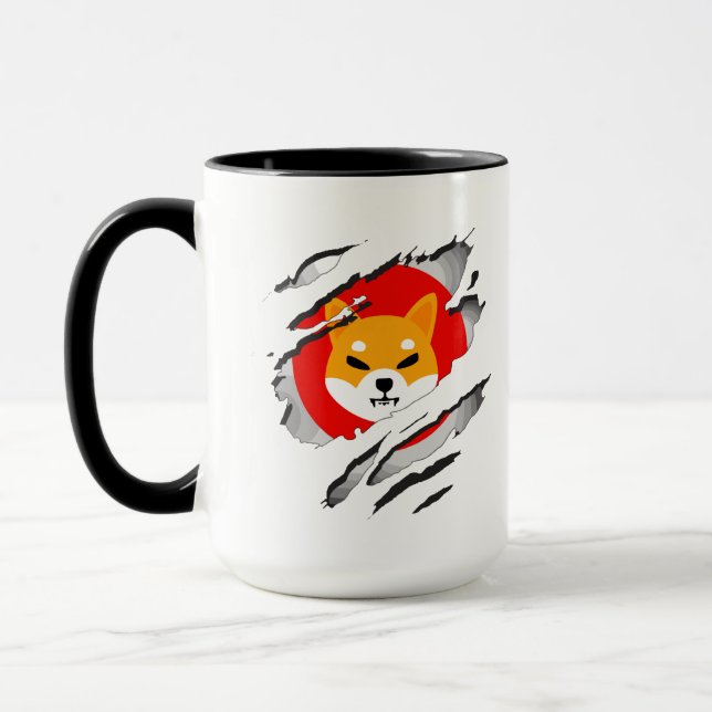 SHIBA INU cryptocurrency - SHIBA INU Crypto SHIB  Mug (Left)