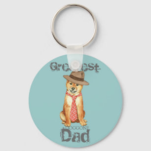 Shiba Inu Dad Key Ring