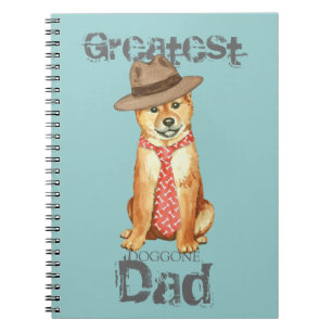 Shiba Inu Dad Spiral Notebook