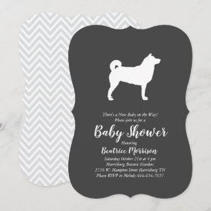 Shiba Inu Dog Baby Shower Gender Neutral Invitation