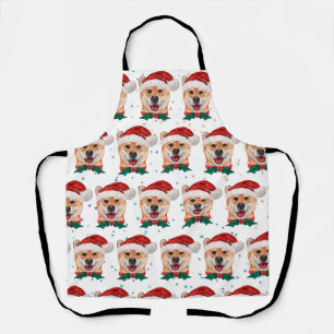 Shiba Inu Dog Breed Christmas Stars Apron