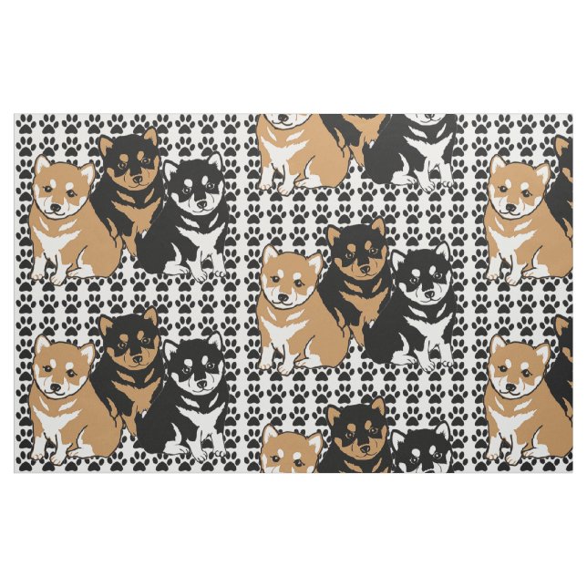 Shiba Inu Dog Breed Fabric (Fat Quarter)