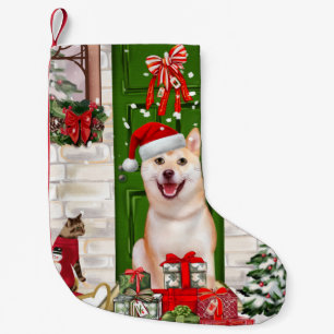 Shiba Inu Dog Christmas Small Christmas Stocking