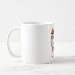 Shiba Inu Dog - Cute and Happy Coffee Mug