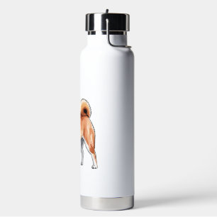 Shiba Inu Dog - Cute and Happy Water Bottle