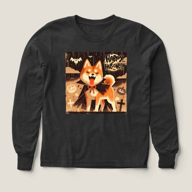 Shiba Inu dog dressed as a Vampire (Design Front)