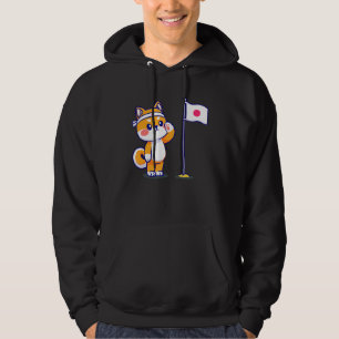 Shiba Inu Dog Flag Japanese Quote Shiba Inu Dog Hoodie