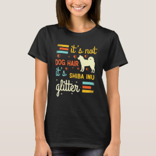 Shiba Inu Dog Hair Shedding Cute Pet Owner Joke T-Shirt