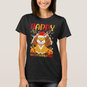Shiba Inu Dog Happy Shiba Inu Hellothanksmas T-Shirt