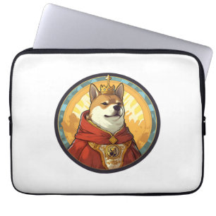 Shiba Inu Dog King Laptop Sleeve