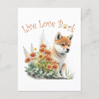 Shiba Inu Dog Mum Floral