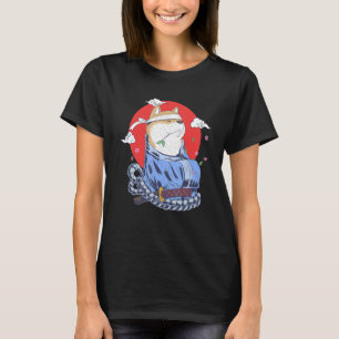 Shiba Inu Dog Samurai Japanese Art Harajuku Retro T-Shirt