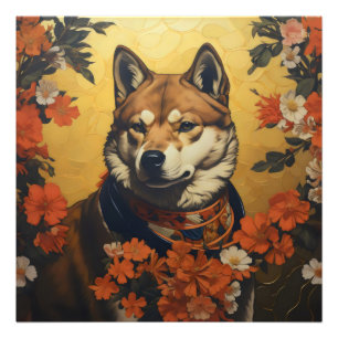 Shiba Inu Dog Samurai Photo Print