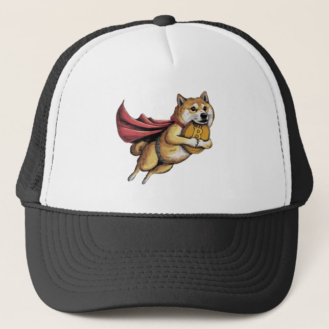 Shiba Inu Dog Trucker Hat (Front)