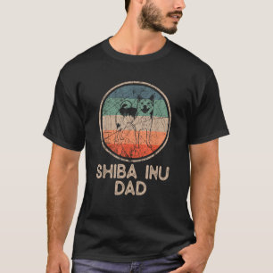 Shiba Inu Dog Vintage Shiba Inu Dad T-Shirt