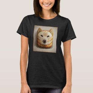 Shiba Inu Doge Meme Loaf Of Bread Akita Inu Hokkai T-Shirt