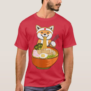 Shiba Inu Eat Ramen Noodle Cute Kawaii Japanese An T-Shirt