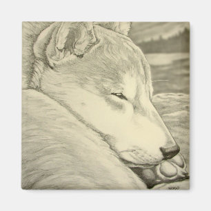 Shiba Inu Fridge Magnet Husky Dog Magnet Gift
