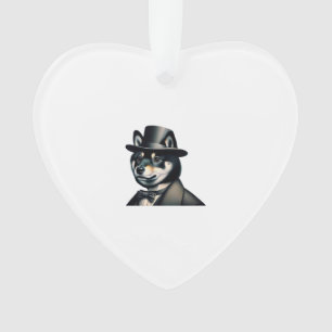 Shiba Inu Gentleman Ornament