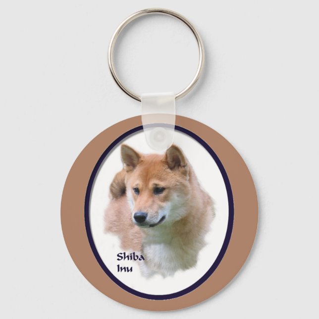 Shiba Inu Gifts Key Ring (Front)