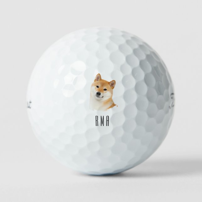 Shiba Inu Golf Balls (Front)