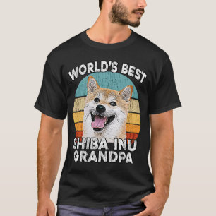 Shiba Inu Grandpa Worlds Best Shiba Grandpa Dog R T-Shirt