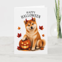Shiba Inu Halloween Devil Dog
