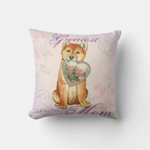 Shiba Inu Heart Mum Cushion