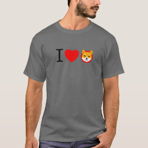 Shiba Inu I Love Shiba Inu Crypto Fan T-Shirt