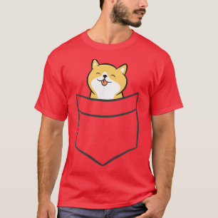 Shiba Inu In a Pocket Cute Pocket Shiba Inu  T-Shirt