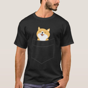 Shiba Inu In A Pocket Pocket Shiba Inu T-Shirt