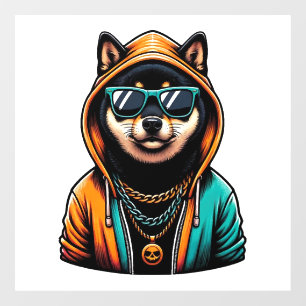 Shiba Inu in Streetwear Hoodie