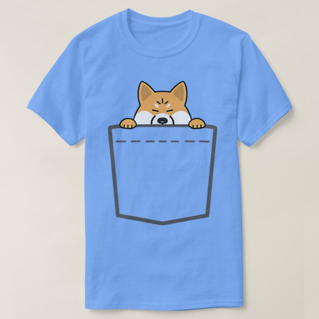 Shiba Inu In Your Pocket Dog Lover Shiba Cute Funn T-Shirt (Design Front)