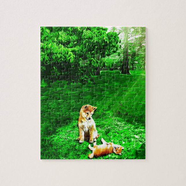 Shiba Inu Jigsaw Puzzle (Vertical)