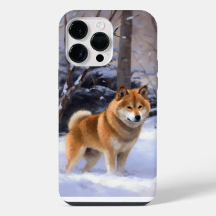 Shiba Inu Let It Snow Christmas iPhone 14 Pro Max Case