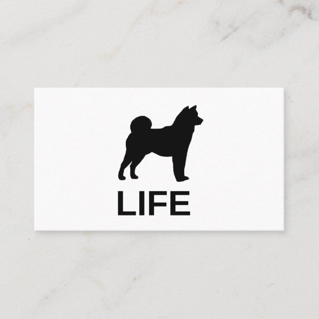 shiba inu life business card (Front)