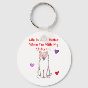 Shiba Inu Life Is Just Better Keychain