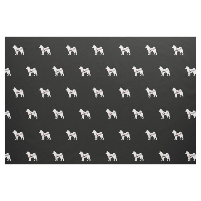 Shiba Inu Love Fabric (Fat Quarter)