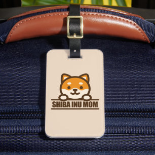 SHIBA INU MOM - Loving Shiba Inu Mum Design Luggage Tag