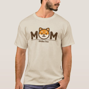 SHIBA INU MOM - Loving Shiba Inu Mum Design T-Shirt