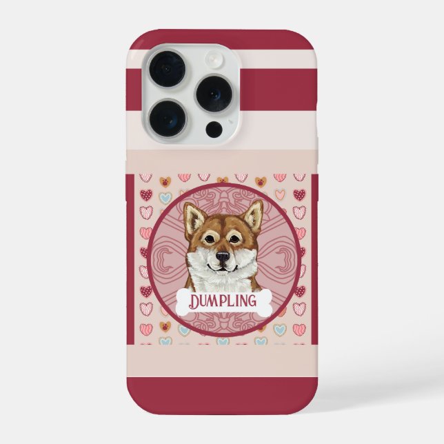 Shiba Inu name Valentine Heart iPhone 11 Pro Case  (Back)
